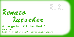 renato kutscher business card