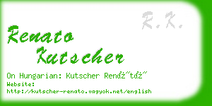 renato kutscher business card